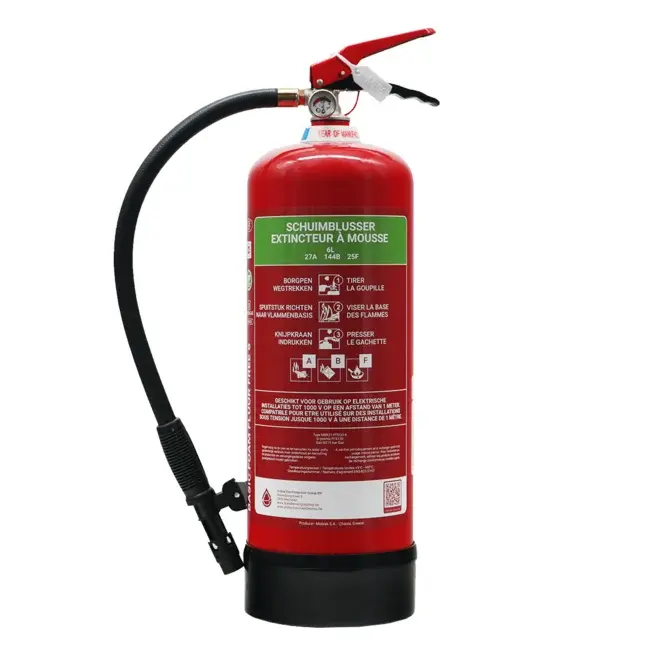 Extincteur à mousse pour feux de graisse sans fluor 6l Standard