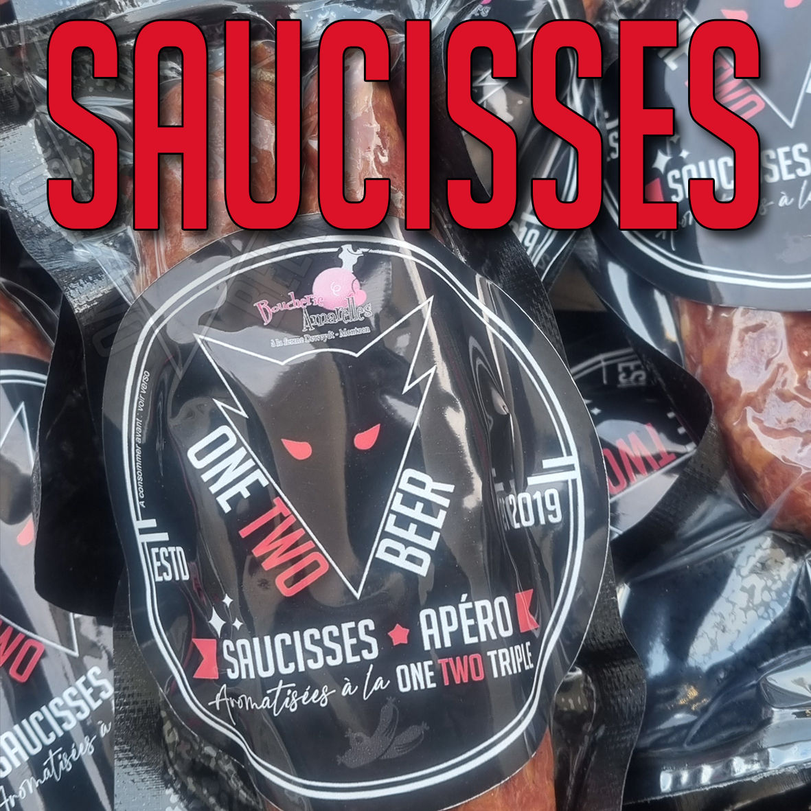 2 x Saucisses Apéro à  la One Two Triple