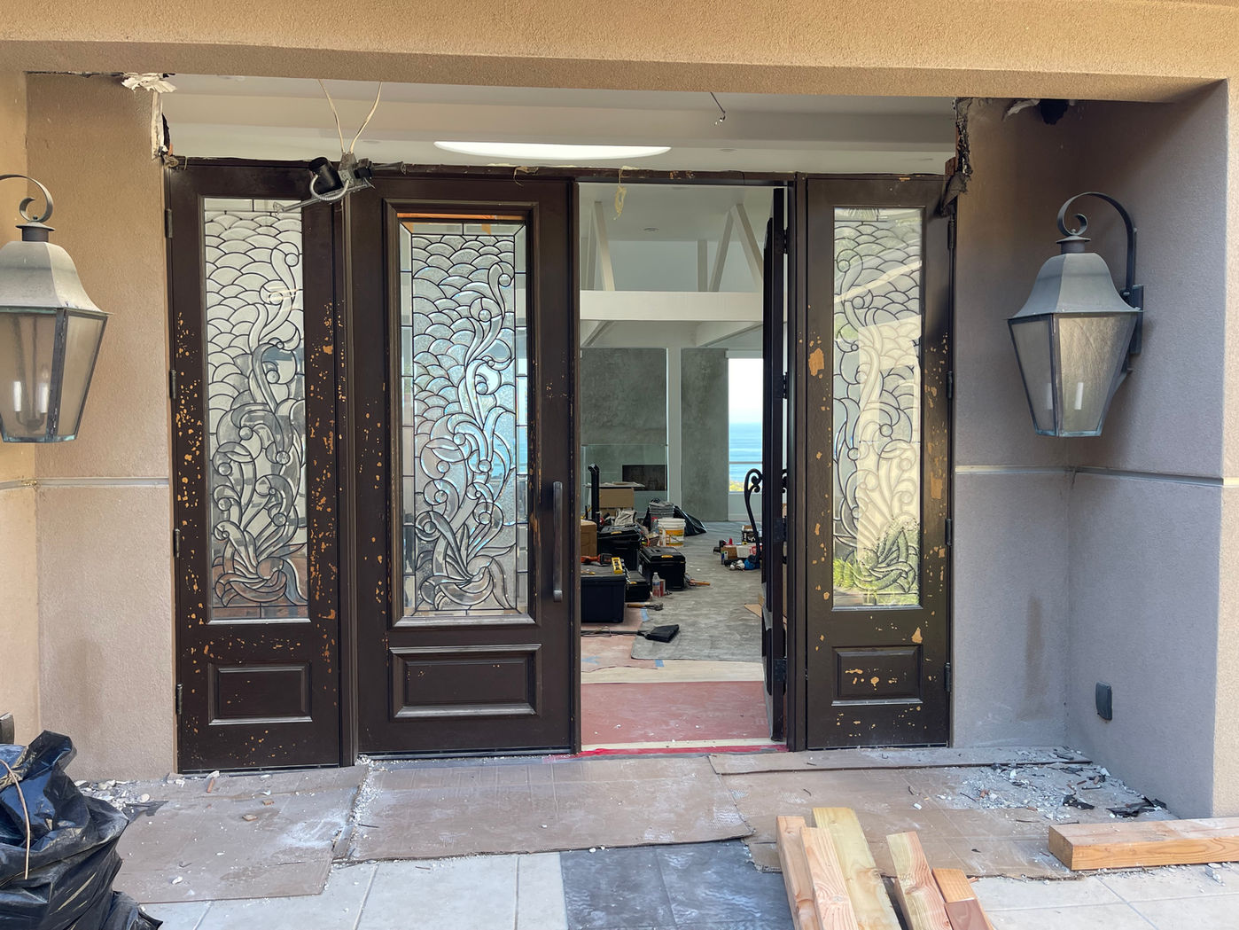 NEW DOOR INSTALLED (before)