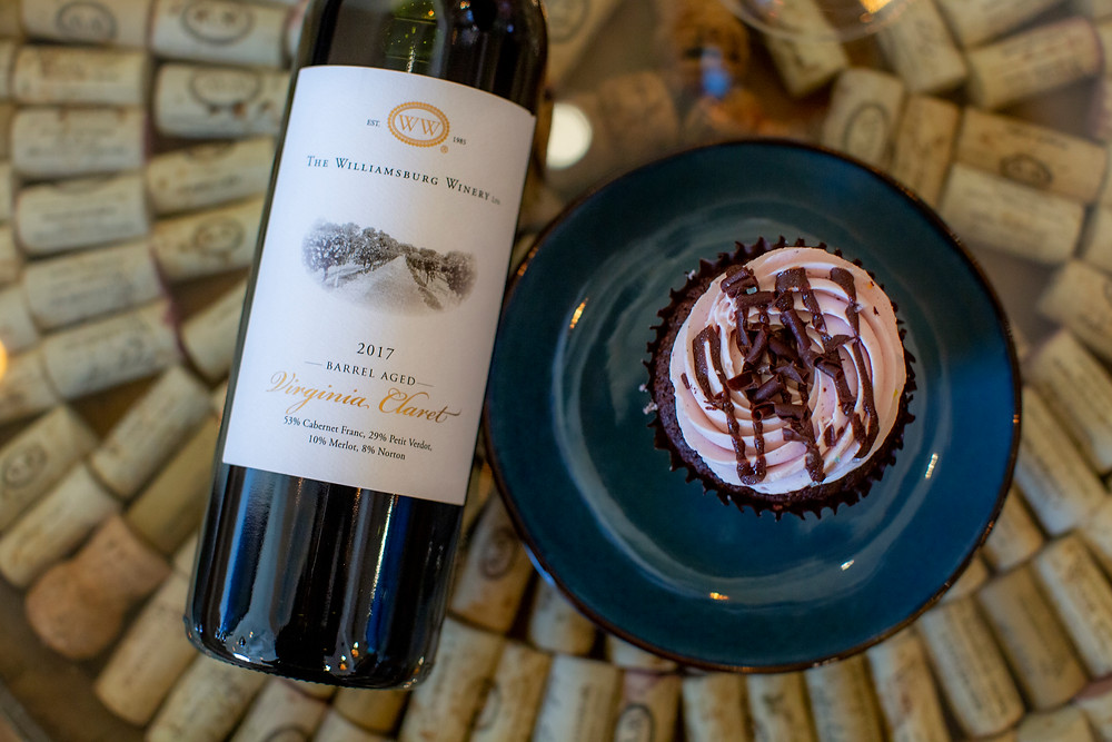 A Blackberry Merlot infused cupcake by Twisted Sisters Cupcakes