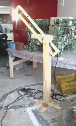 Scrap coach and lamp