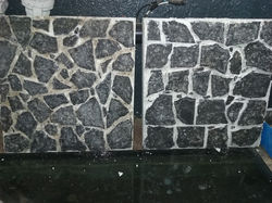 Fake rock pannels