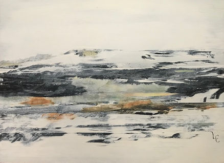 Winter Silence I, 11x15 inches, mixed media on paper mounted on panel.jpg