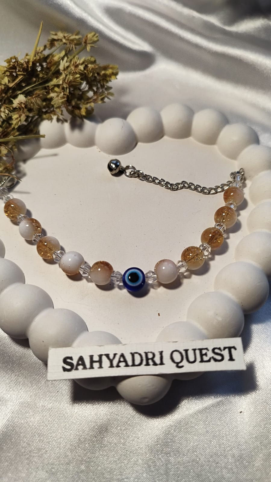 Thumbnail: Adustable bead bracelet - 03