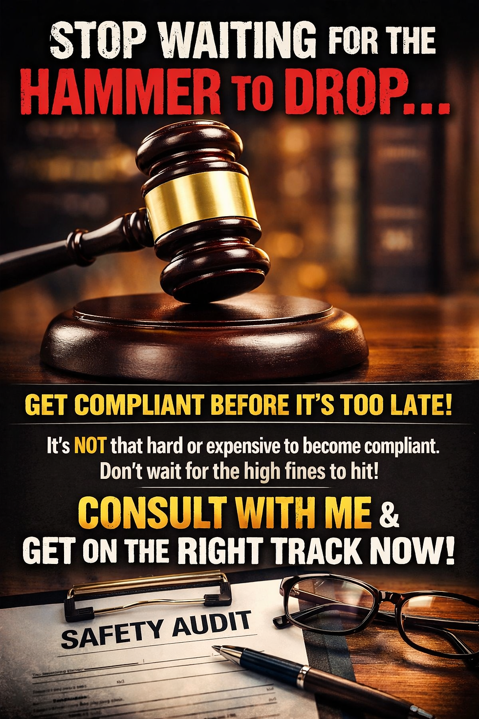 Eye-level view of a commercial truck parked at a rest stop with compliance documents on the dashboard