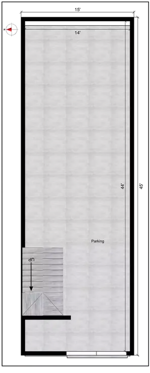 15 45 house plan first floor of the Residential building ground FLoor