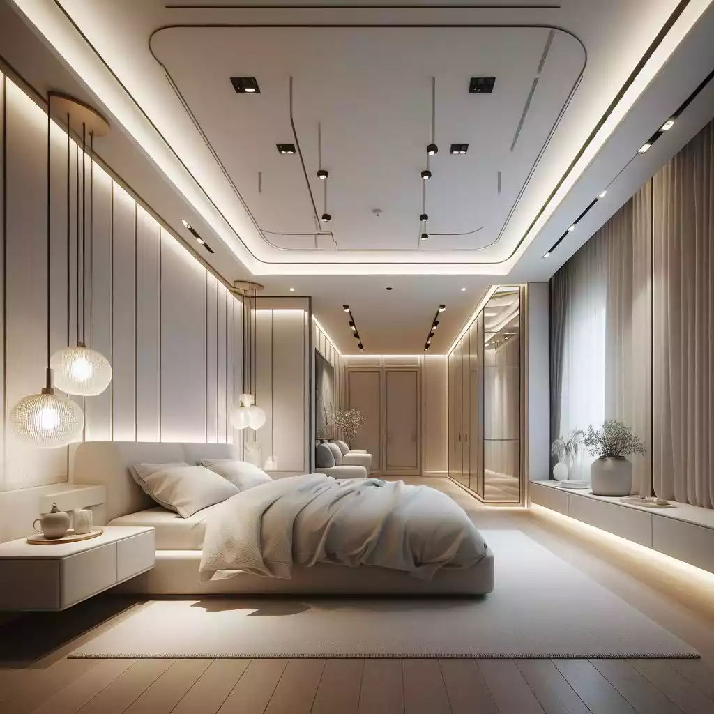 Bedroom Fibre ceilings design