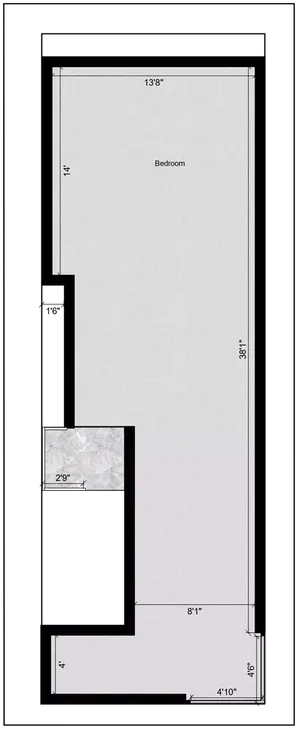 15 45 house plan first floor of the Residential building Terrace Floor