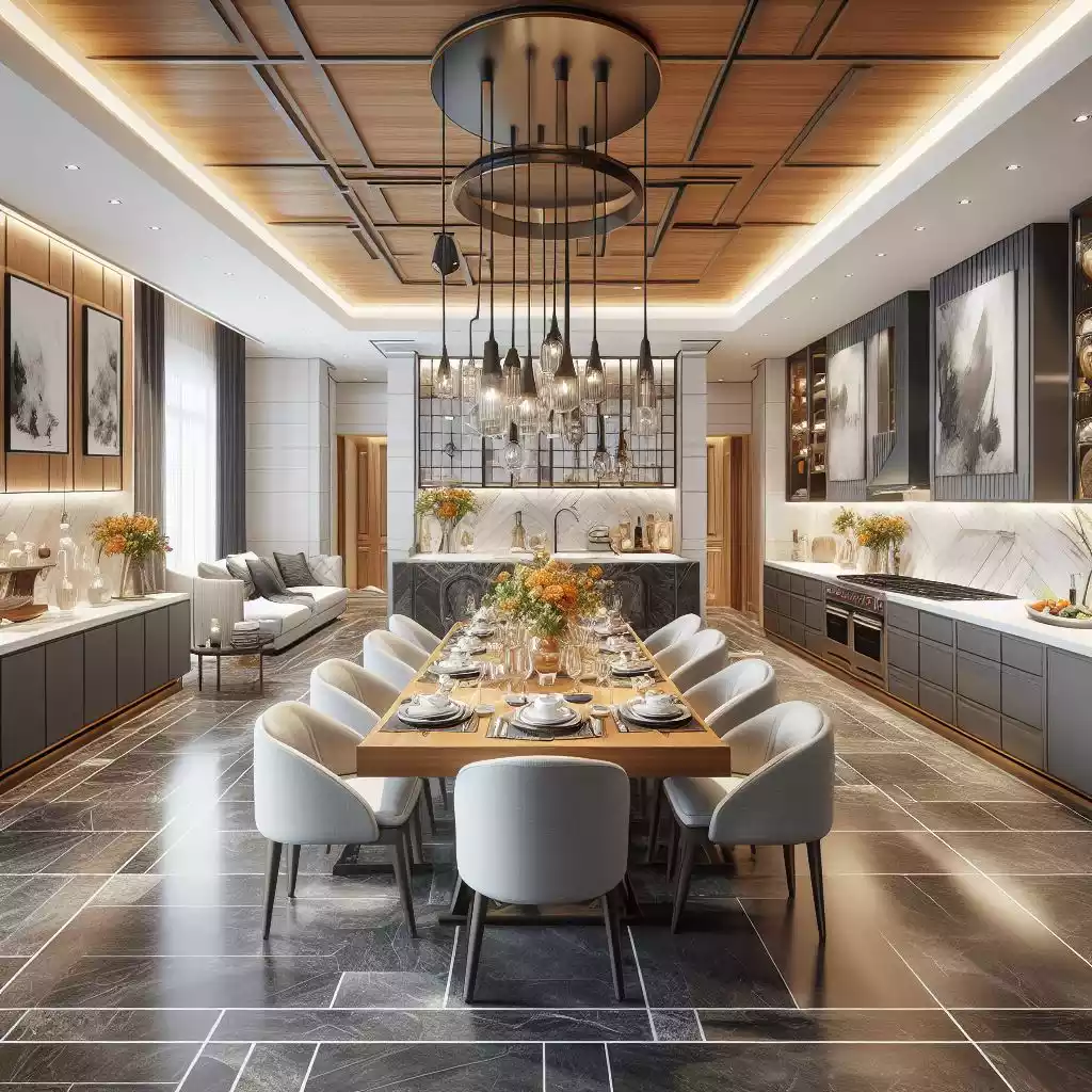 Modern Minimalist Style Dining Room