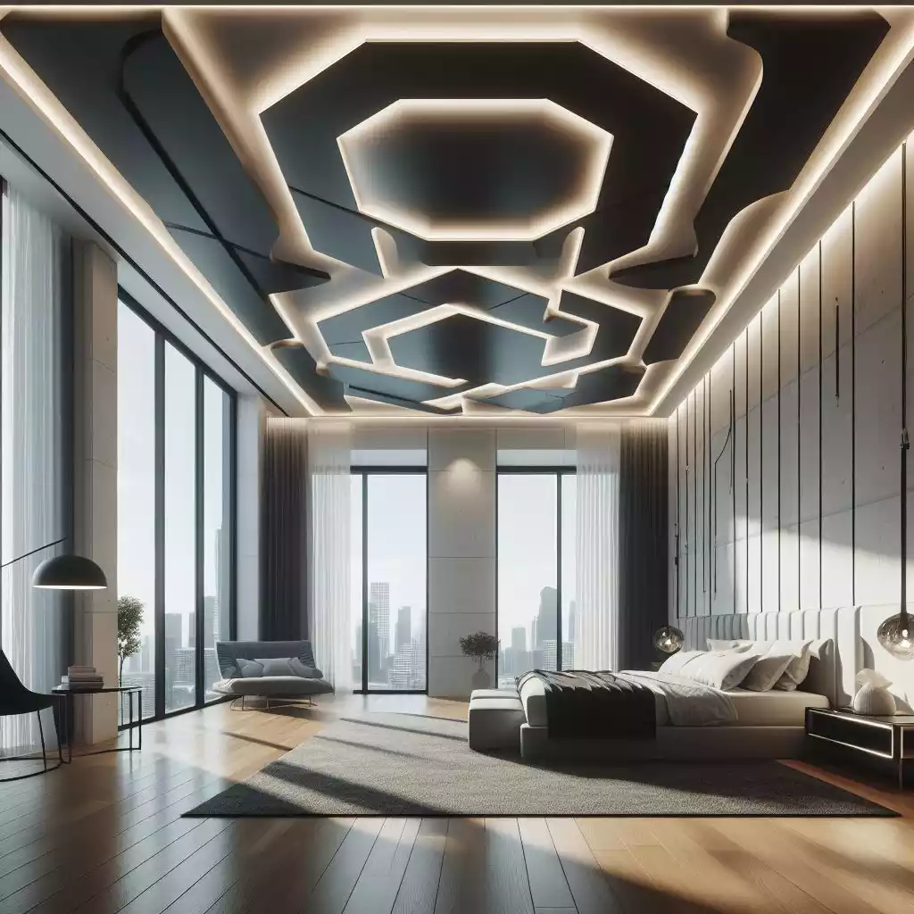 Bedroom Cathedral ceiling design