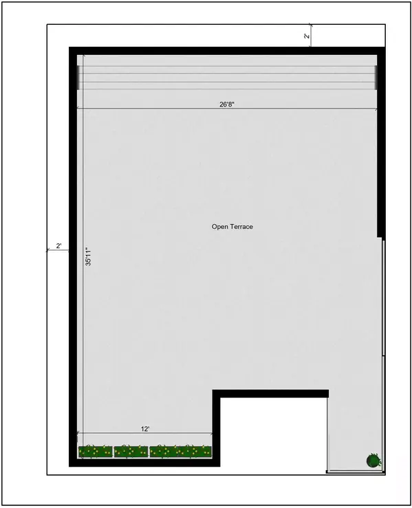 30 * 40 south face house plan of the Residential building Terrace Floor Plan