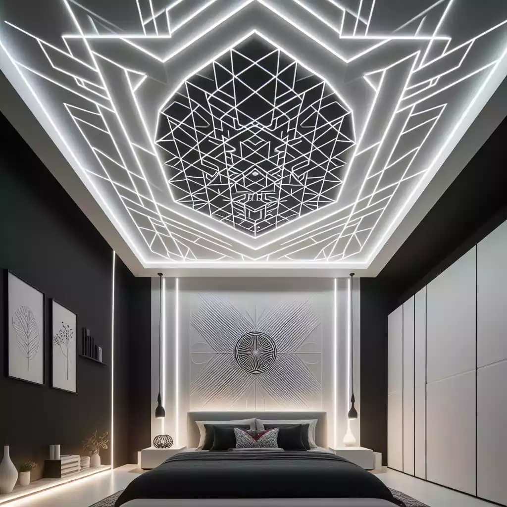 Bedroom PVC false ceilings design