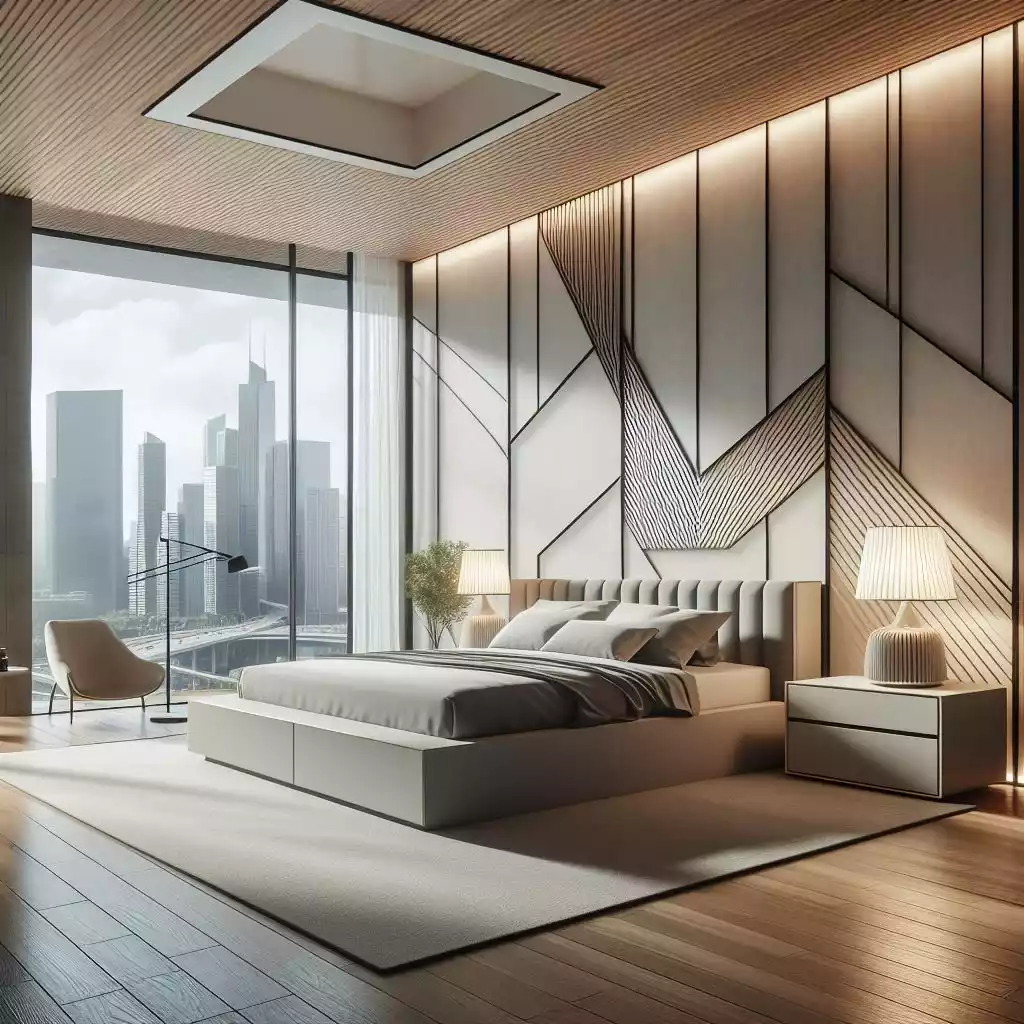 Bedroom Wooden ceiling Design