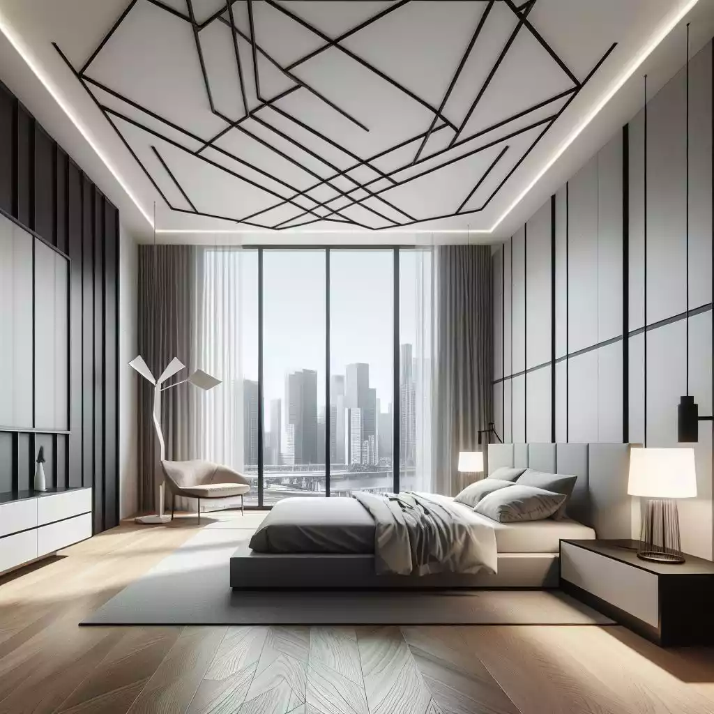 Bedroom Square ceilings Design