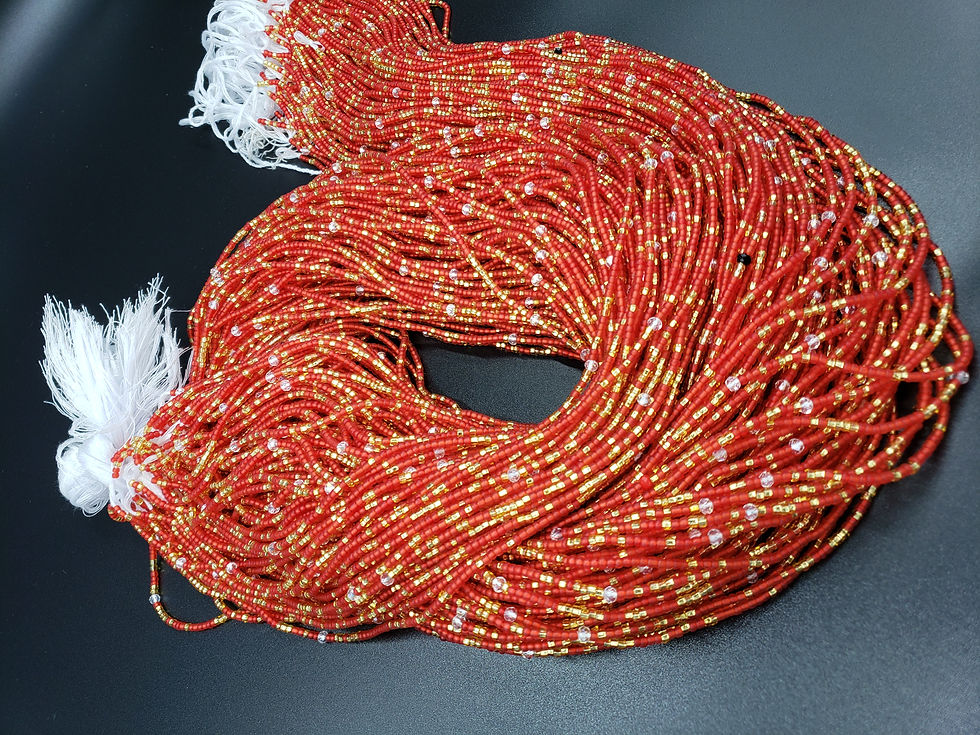 Thumbnail: Passionate Red (with clear beads)