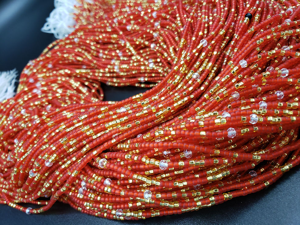 Thumbnail: Passionate Red (with clear beads)