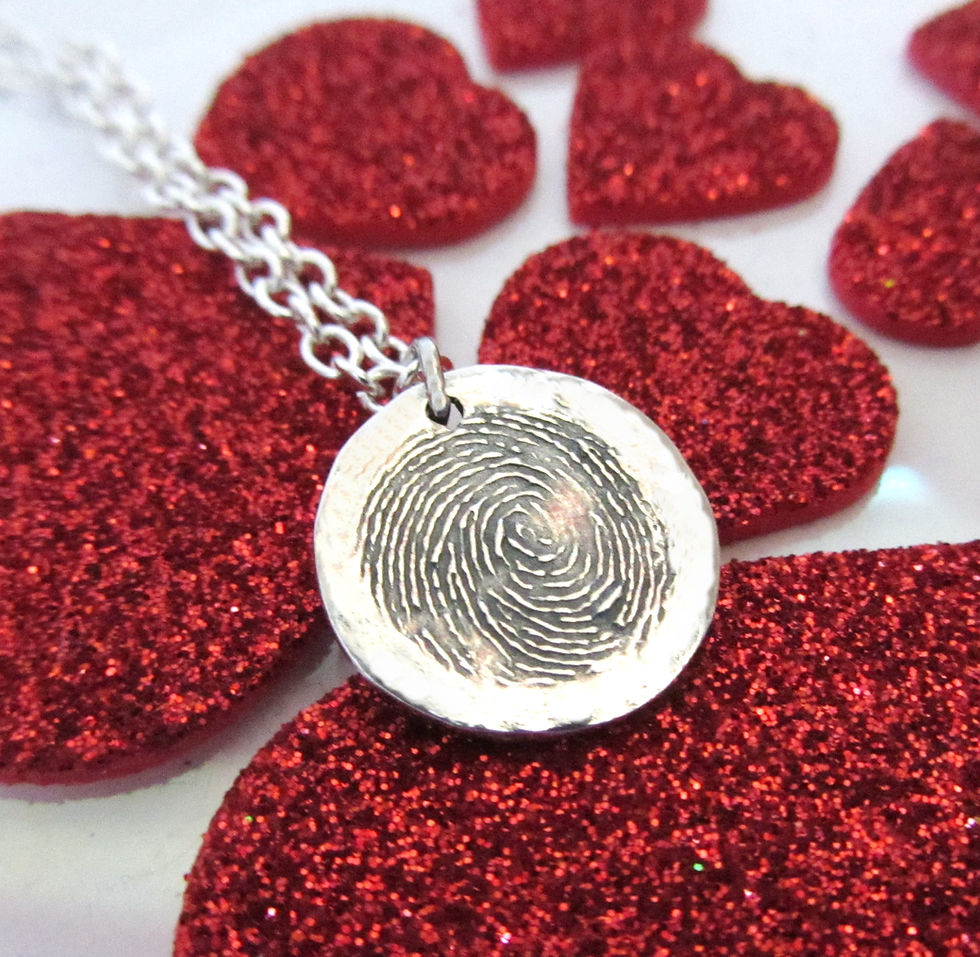 Miniaturbild: Lieblingsmensch Fingerabdruck Rund mit Rand