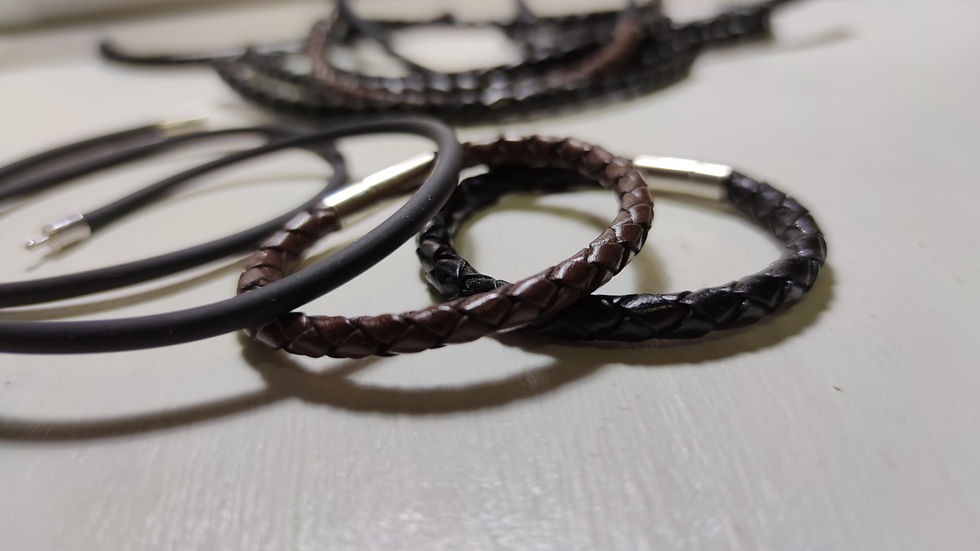 Miniaturbild: Personalisierter Fingerabdruck Röhrenperle als Armband