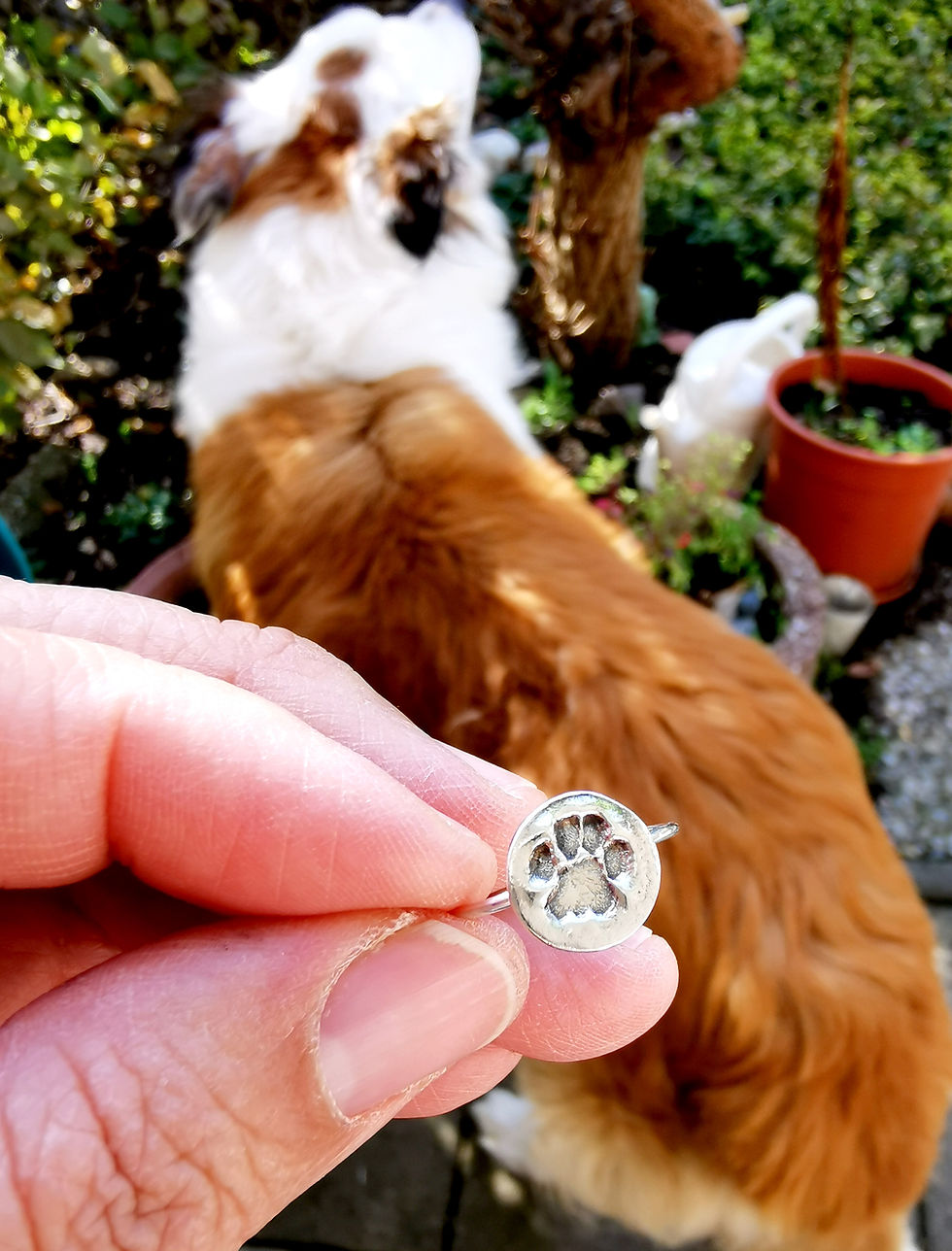 Miniaturbild: Minimalistischer Ring mit einem Abdruck Ihrer Wahl