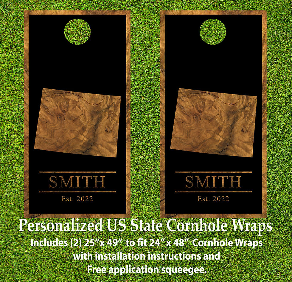 Thumbnail: Wyoming Theme Cornhole Decals