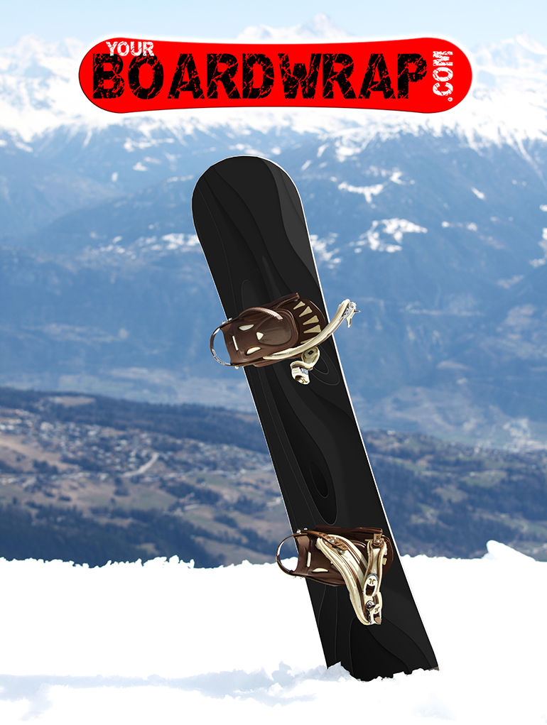 Thumbnail: Black Snowboard Design 270 | YourBoardWrap.com