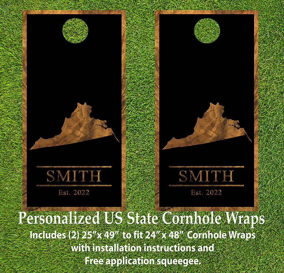 Thumbnail: Virginia Family Cornhole Wraps