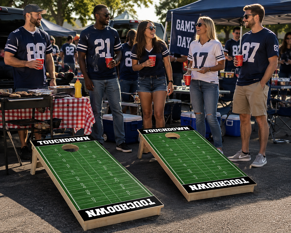 Football Cornhole Wrap