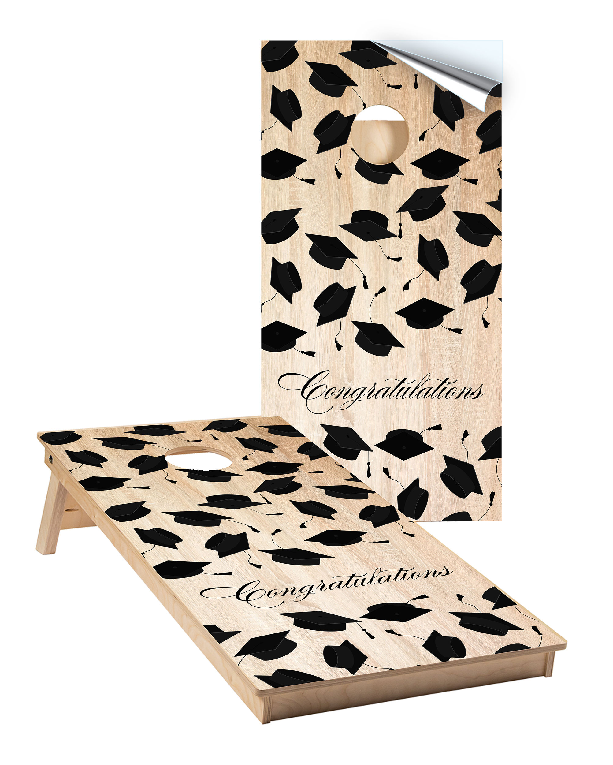 Graduation Cornhole Wrap