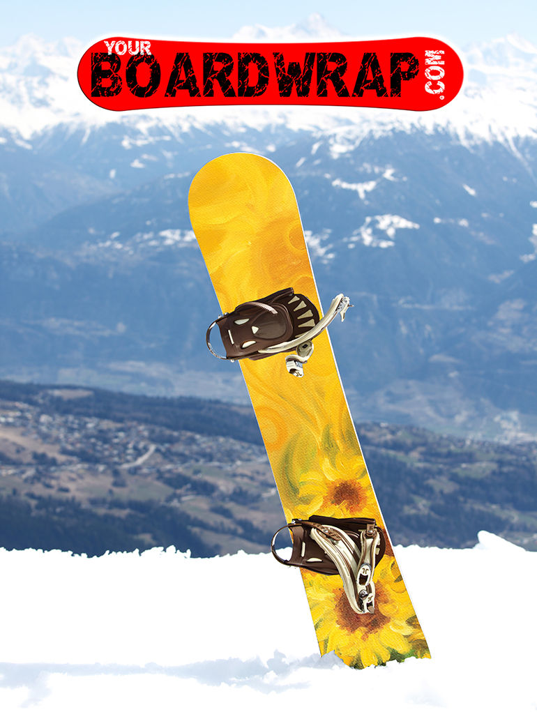 Thumbnail: Yellow Sunflower Wrap | YourBoardWrap.com