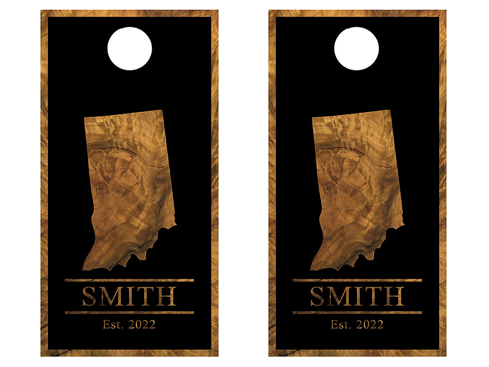 Indiana Family Name Cornhole