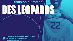 Tu te demandes où aura lieu la prochaine diffusion du match des Léopards ? 👀
Après l’ambiance exceptionnelle que nous avons vécue ensemble, il est temps de remettre ça !