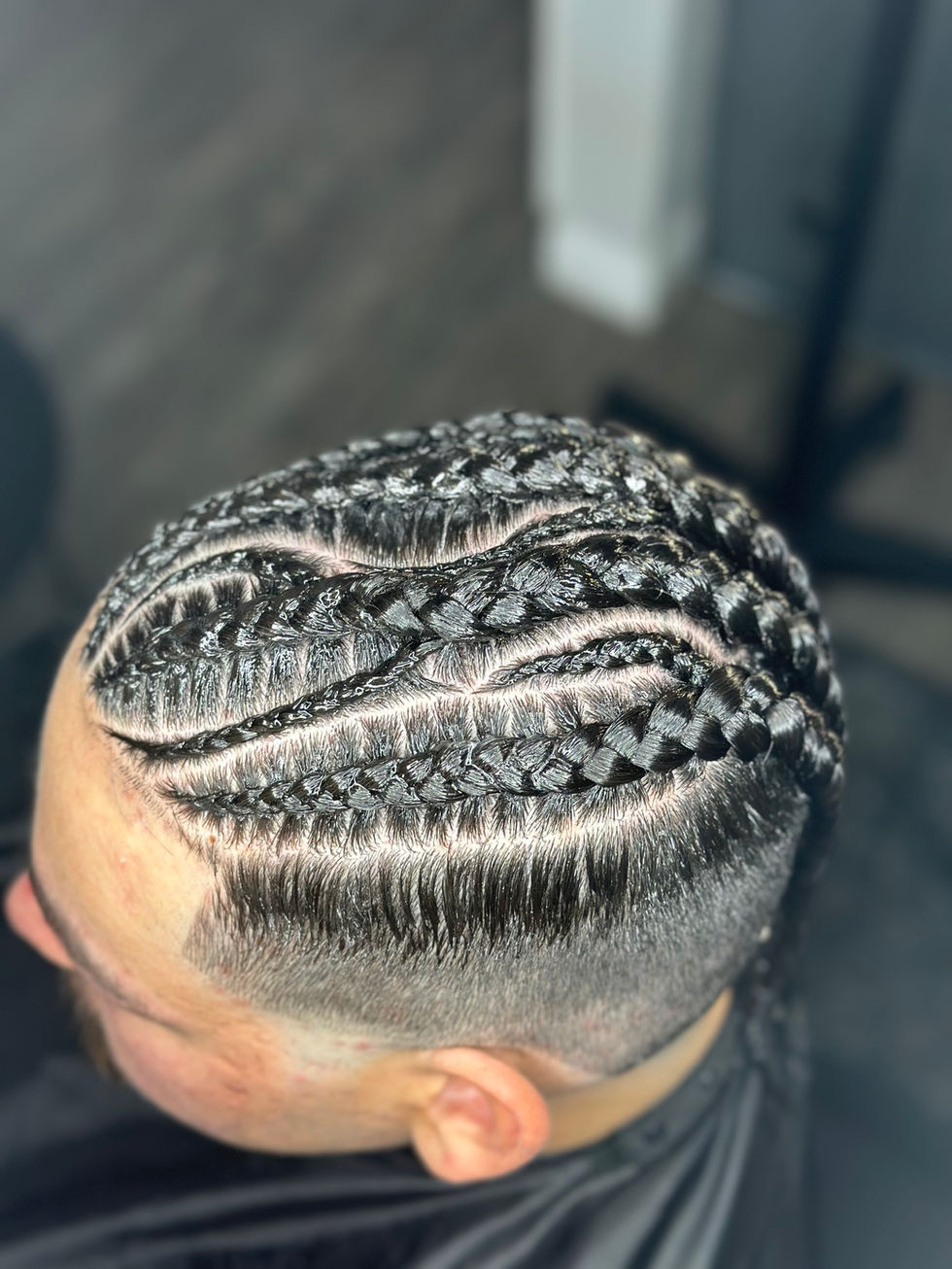 Stylized Men's Cornrows, at Angie Hairr Stylist