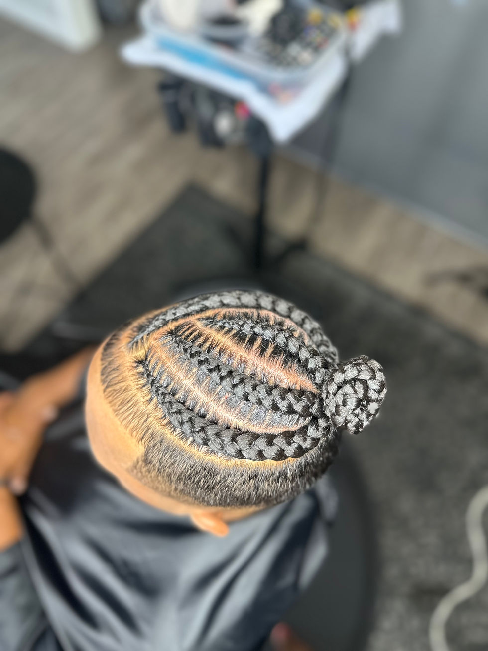 Stylized Men's Cornrows, at Angie Hairr Stylist