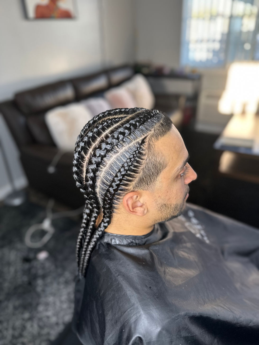 Four Cornrows/Dutch Braids for Men