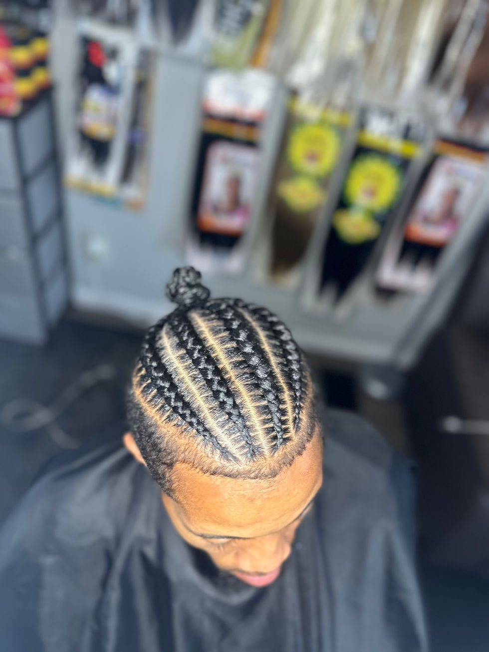 Men's 4 Cornrows or Dutch Braids at Angie Hairr Stylist