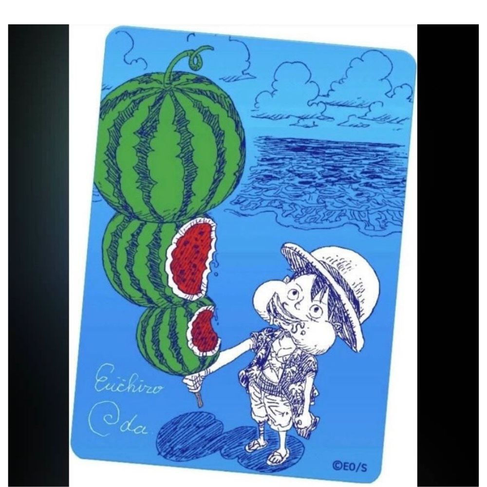 ONE PIECE Metakira Card Luffy Watermelon NatsuComi Promo
