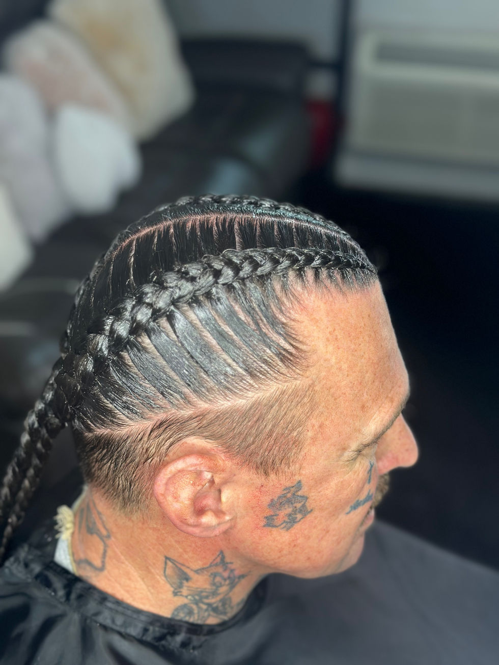 Men's 2 Cornrows or Dutch Braids at Angie Hairr Stylist