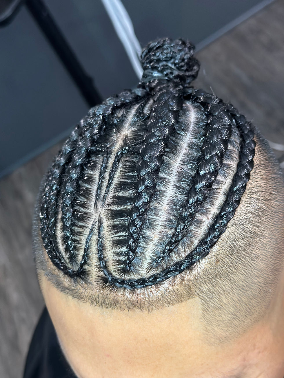 Stylized Men's Cornrows, at Angie Hairr Stylist