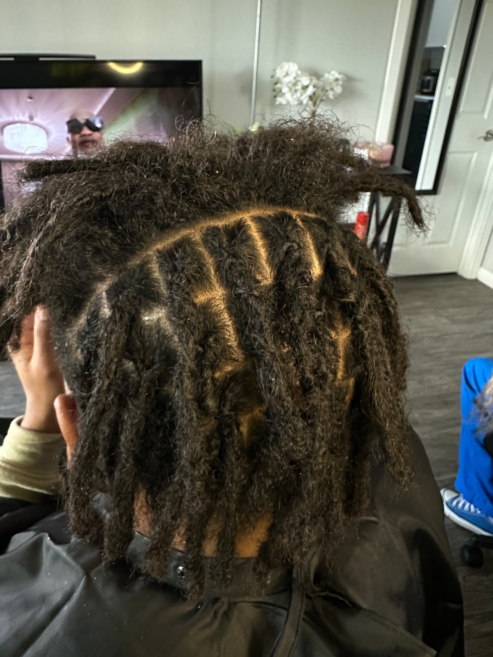 Starter Dreadlocks done at Angie Hairr Stylist in 811 S Fairview Street Santa Ana, California