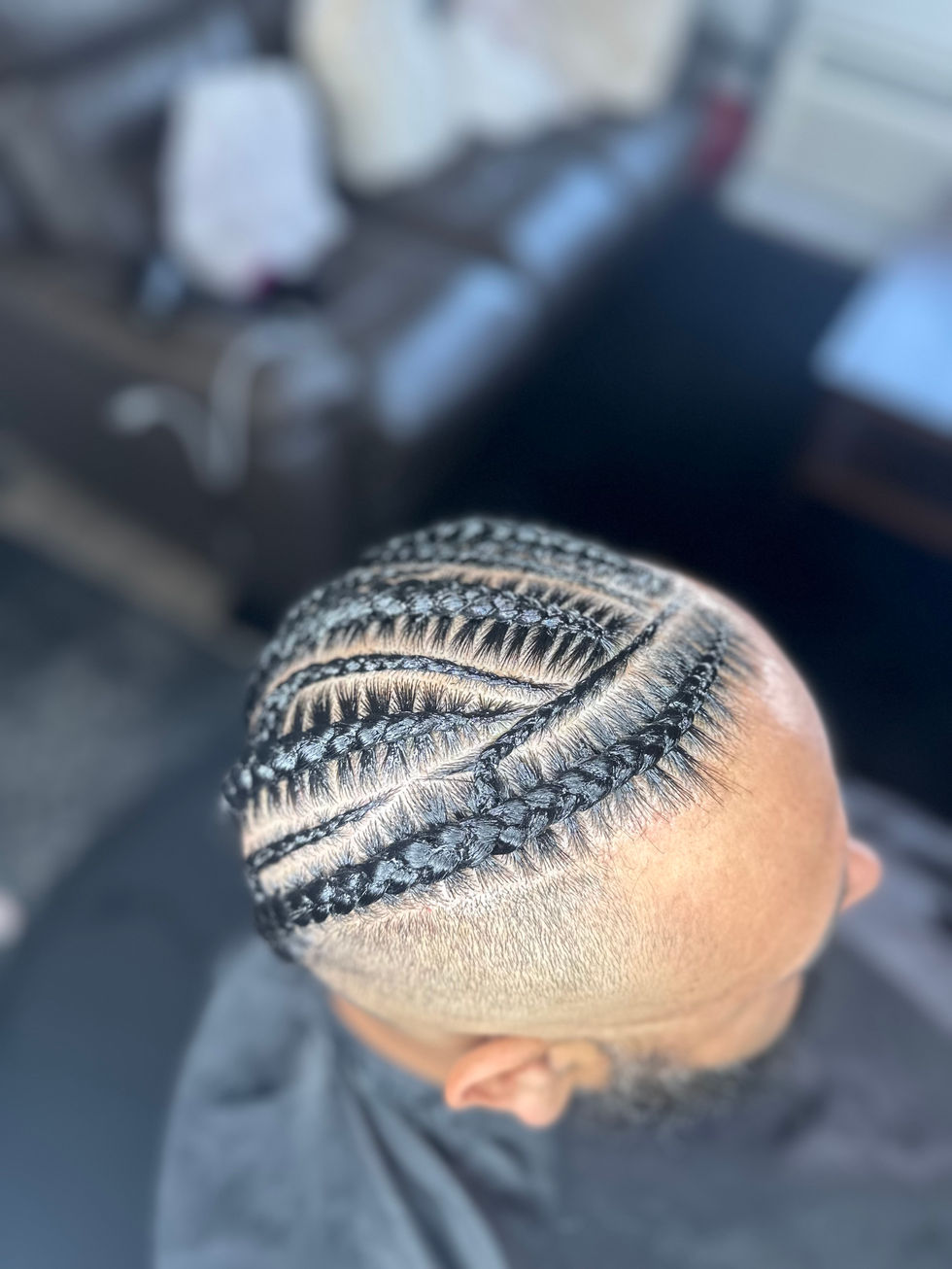 Stylized Men's Cornrows, at Angie Hairr Stylist