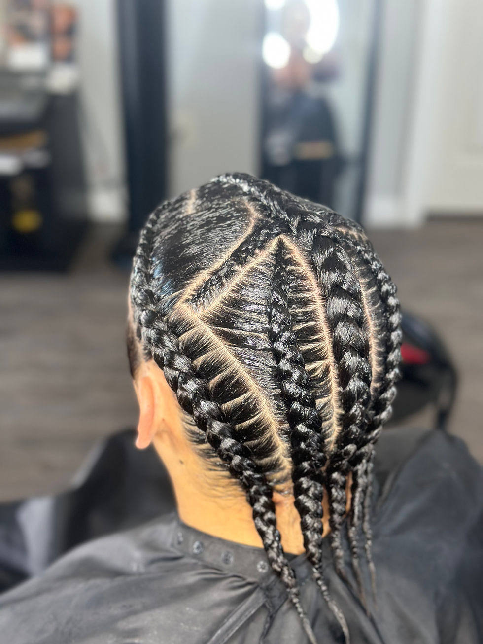 Stylized Men's Cornrows, at Angie Hairr Stylist