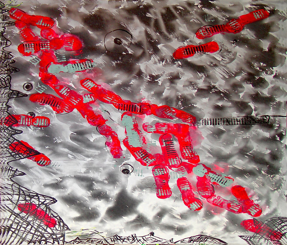 Unterwegs - On the way | Acrylic | Monika Hanselmann | TERAVARNA