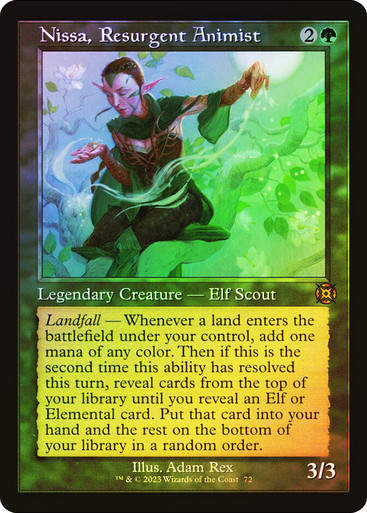 Nissa, Resurgent Animist (MAT) / Showcase / Foil