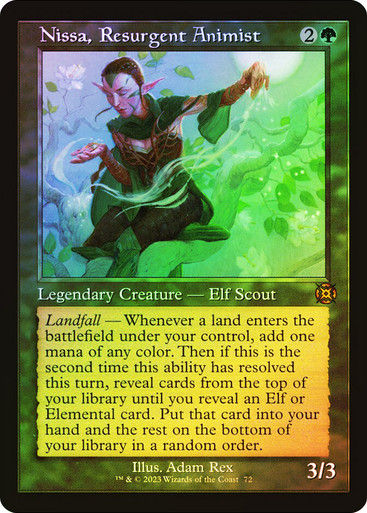 Nissa, Resurgent Animist (MAT) / Showcase / Foil