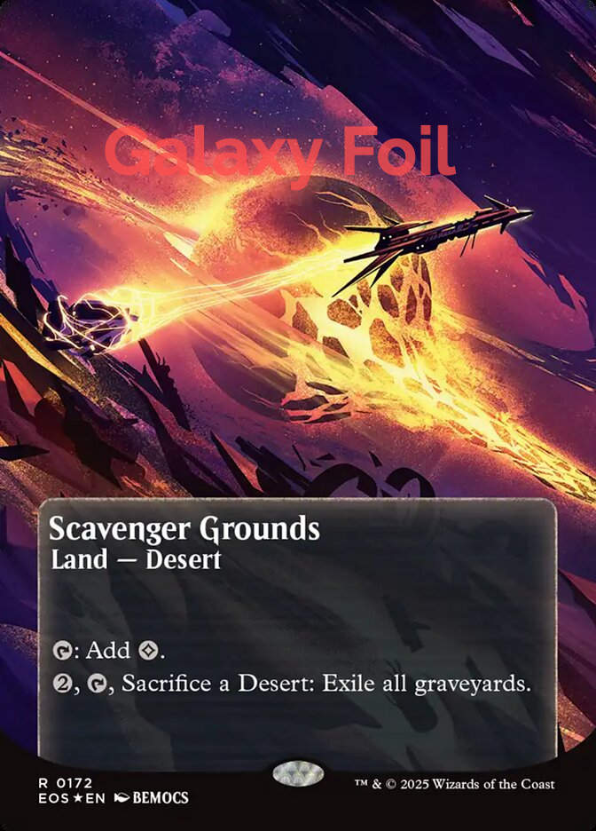 Scavenger Grounds (EOS) (172) / Borderless Galaxy Foil