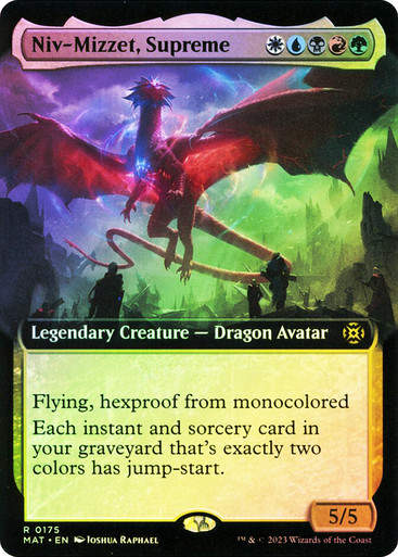 Niv-Mizzet, Supreme (MAT) / Extended Art / Foil