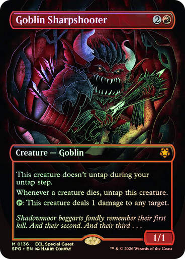 Goblin Sharpshooter (SPG) (136) / Borderless / Foil