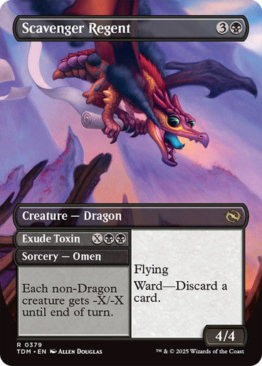 Scavenger Regent // Exude Toxin // Scavenger Regent (TDM) (379) / Borderless — cara 2 de 2
