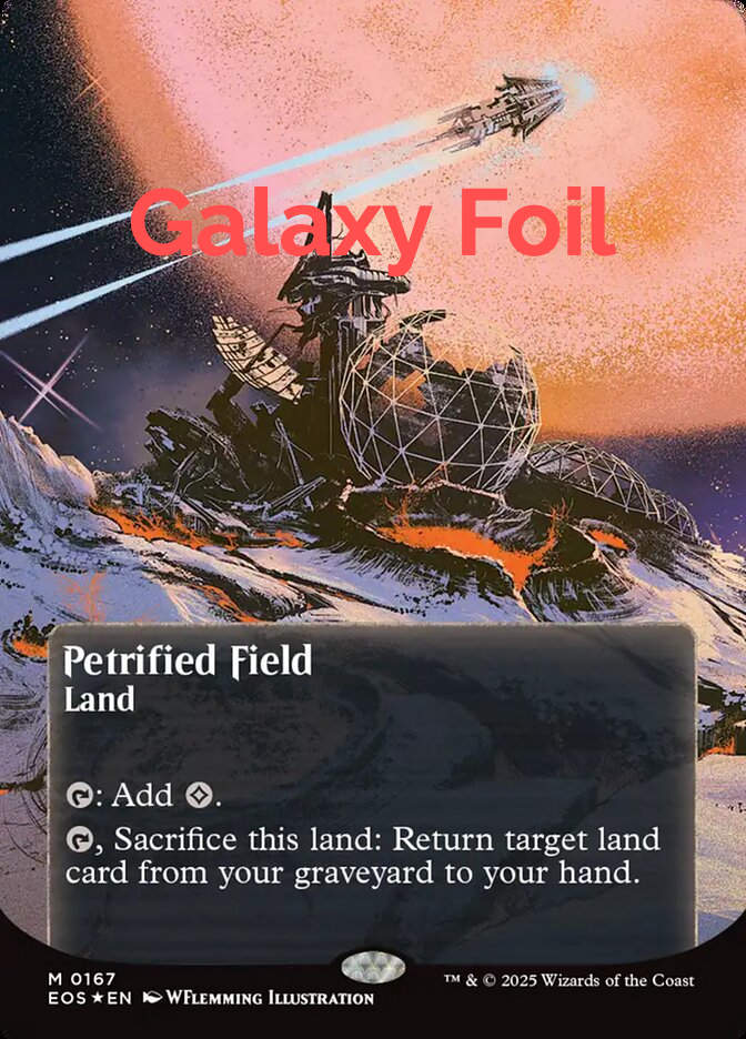 Petrified Field (EOS) (167) / Borderless Galaxy Foil