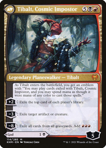 Valki, God of Lies // Tibalt, Cosmic Impostor (PLST) (KHM-114) — cara 2 de 2